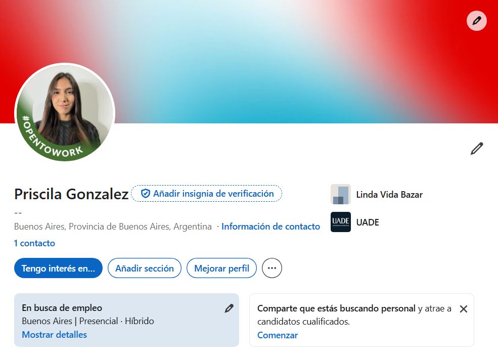 LinkedIn Priscila Gonzalez