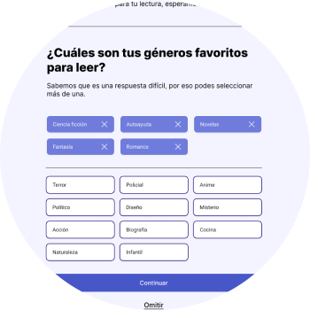 Elección de géneros