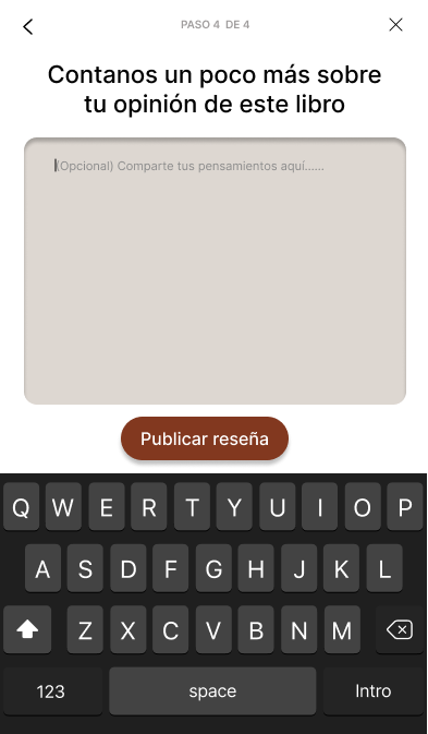 Paso 4: Reseña libre